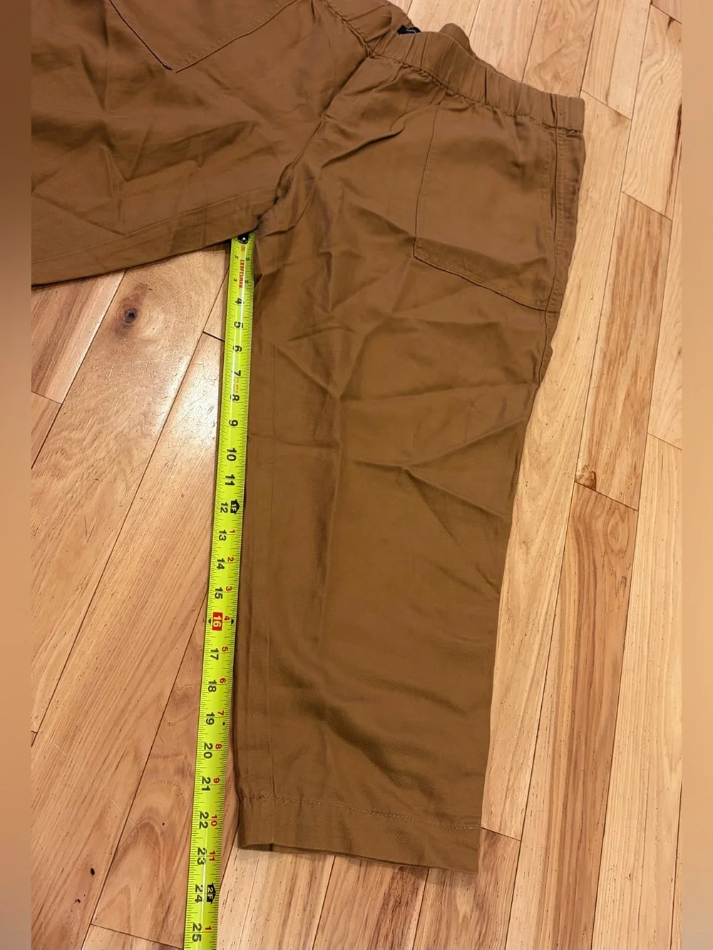 NWT Banana Republic Tapered Crop Linen Trousers in Golden Tan - Women’s Size XXL